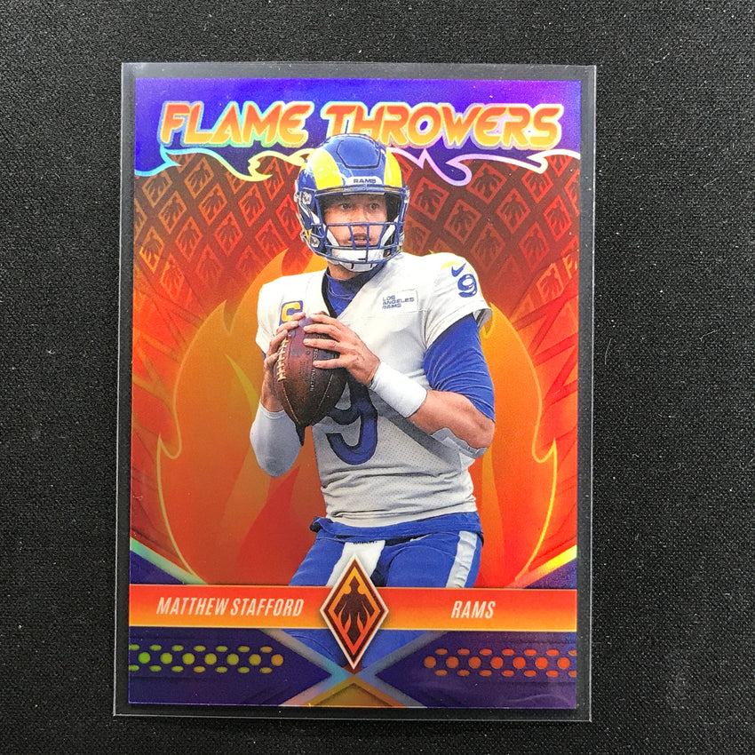 2022 Phoenix Matthew Stafford Flame Throwers Purple /125