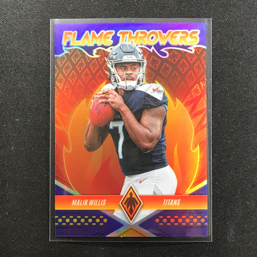 2022 Phoenix Malik Willis Rookie Flame Throwers Purple /125