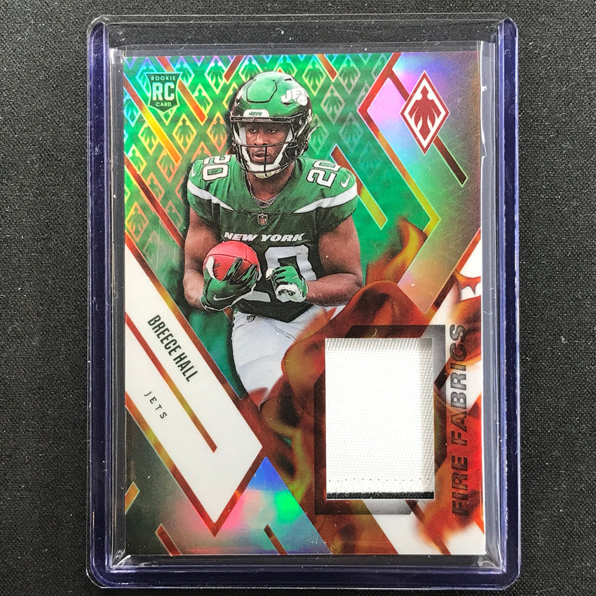 2022 Phoenix Breece Hall Fire Fabrics Rookie Relic Patch 76/99