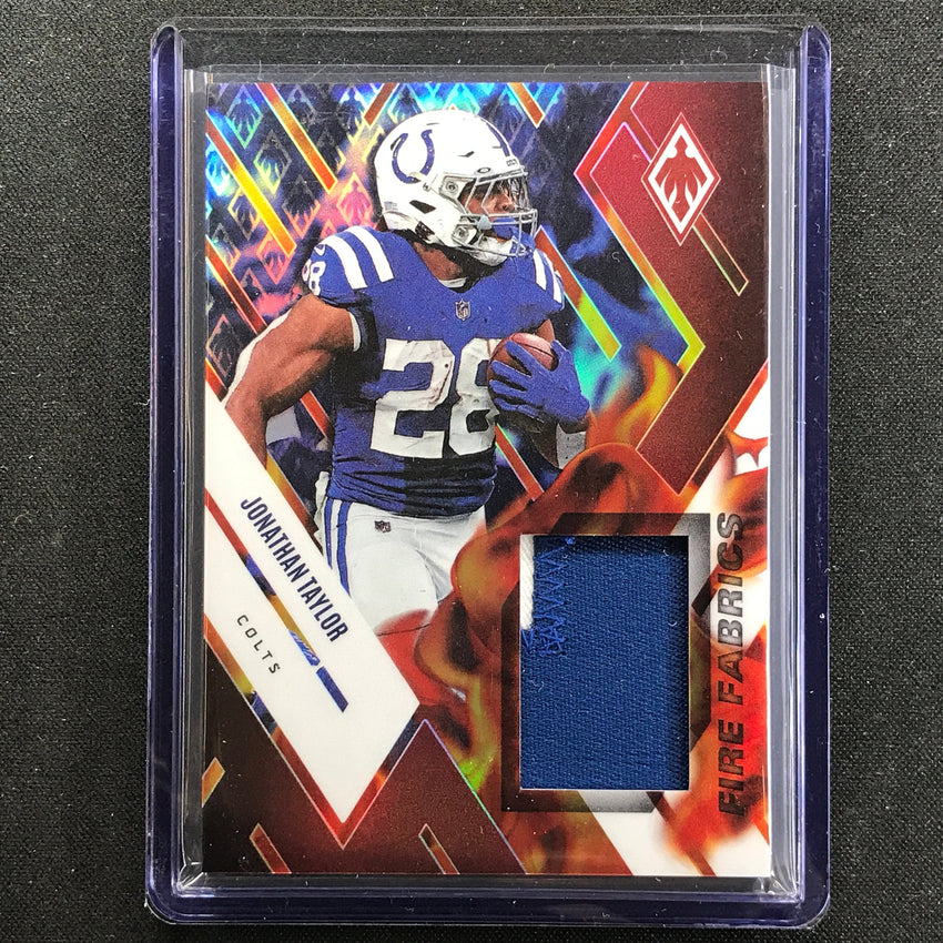 2022 Phoenix Jonathan Taylor Fire Fabrics Relic Patch Red 27/75