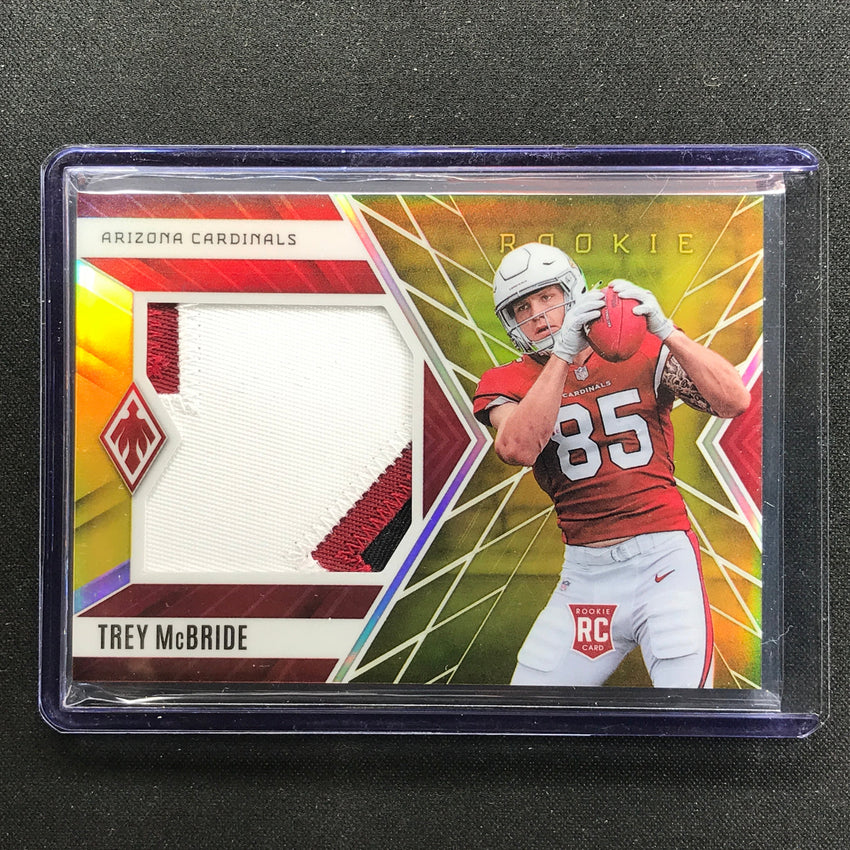 2022 Phoenix Trey Mcbride Rookie Jumbo Memorabilia Relic Patch Yellow 10/50