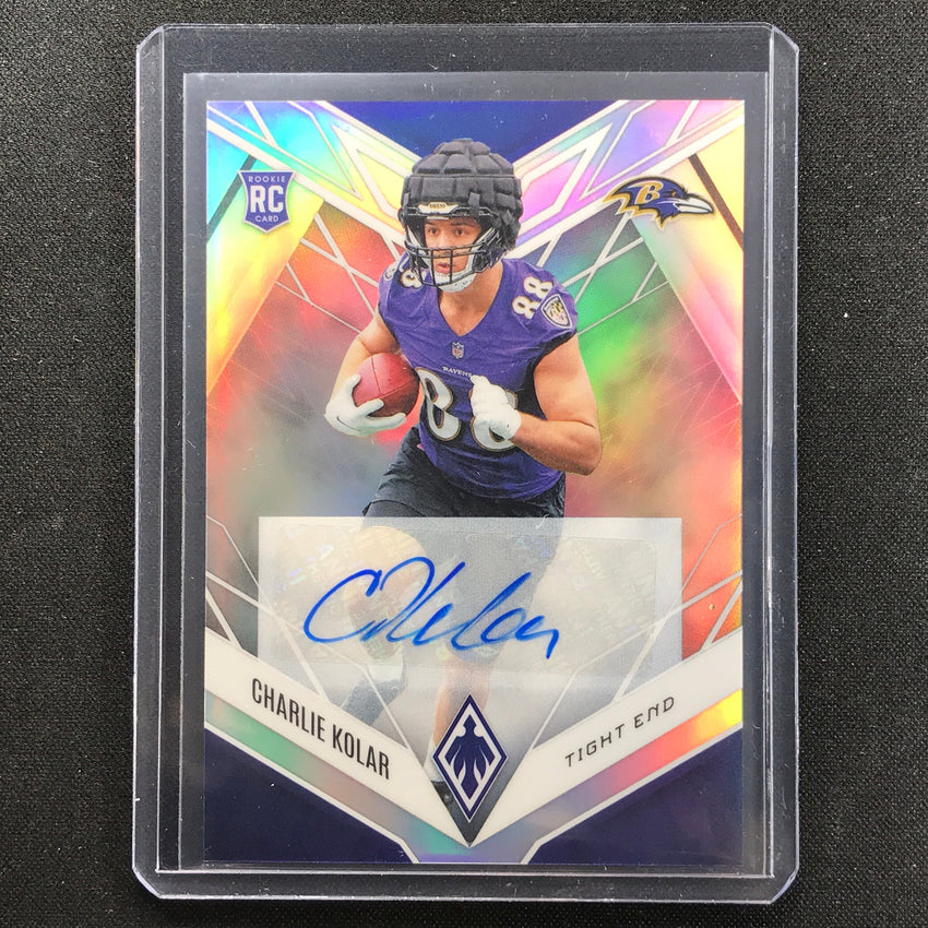 2022 Phoenix Charlie Kolar Base Rookie Auto Silver Prizm No 158