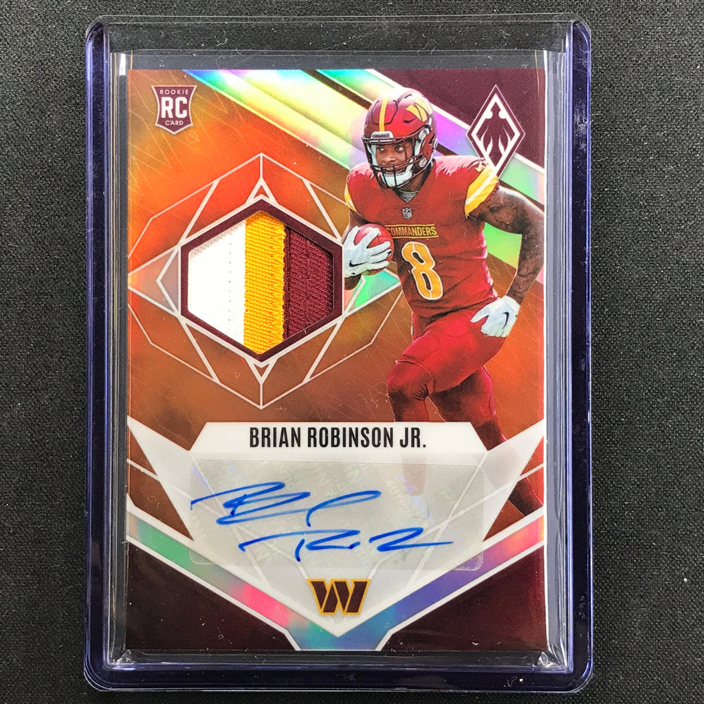 2022 Phoenix Brian Robinson Jr. Rps Rookie Jersey Patch Auto Bronze Or ...