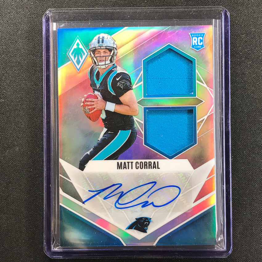 2022 Phoenix Matt Corral Rps Rookie Dual Jersey Auto Silver Prizm 14/149