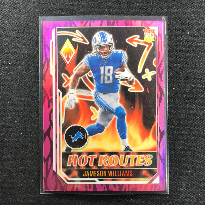 2022 Phoenix Jameson Williams Rookie Hot Routes Pink /175