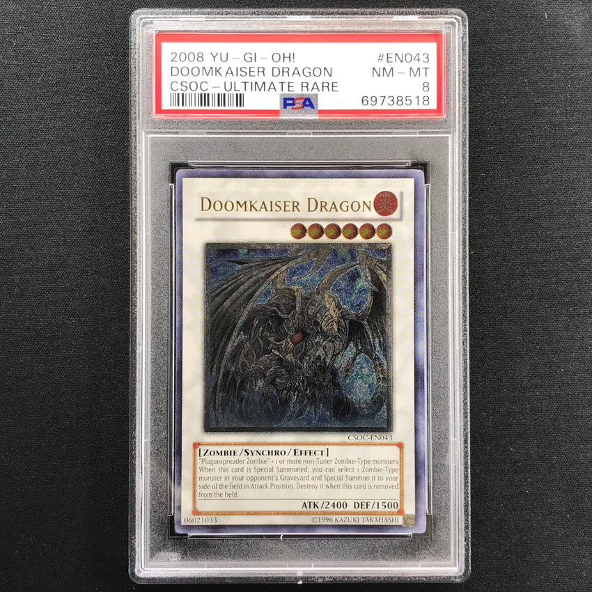 PSA 8 Doomkaiser Dragon - CSOC-EN043 - Ultimate Rare 1st Edition 518