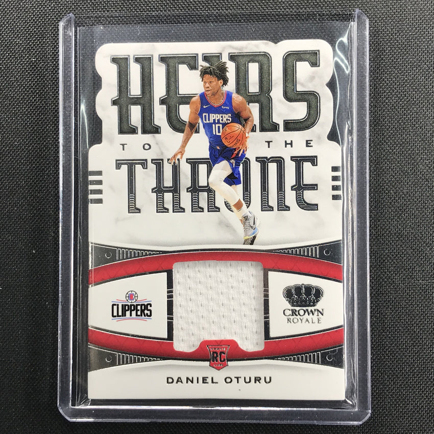 2020-21 Crown Royale Daniel Oturu Heirs To The Throne Rookie Jersey No Otu A