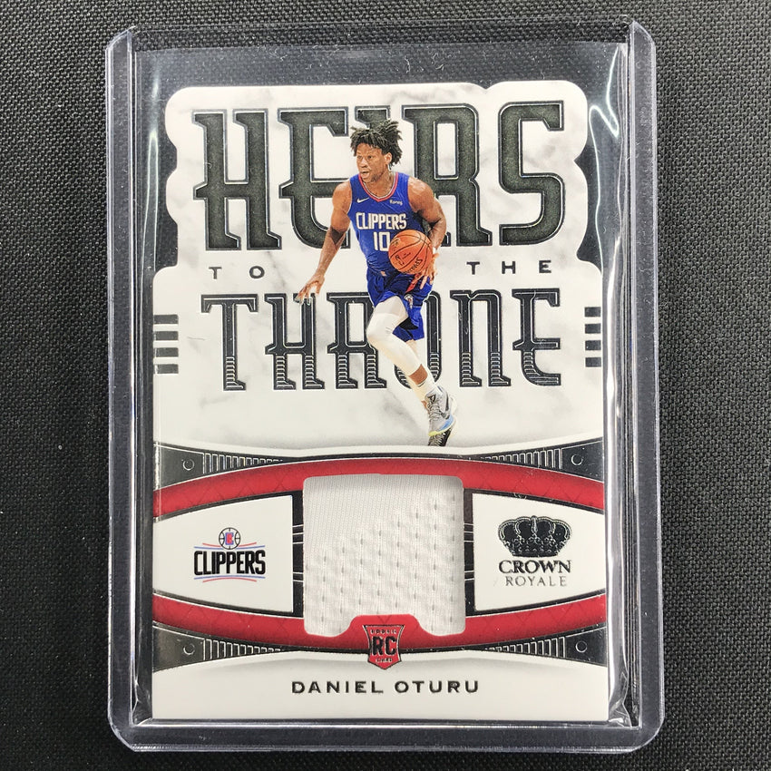 2020-21 Crown Royale Daniel Oturu Heirs To The Throne Rookie Jersey No Otu B