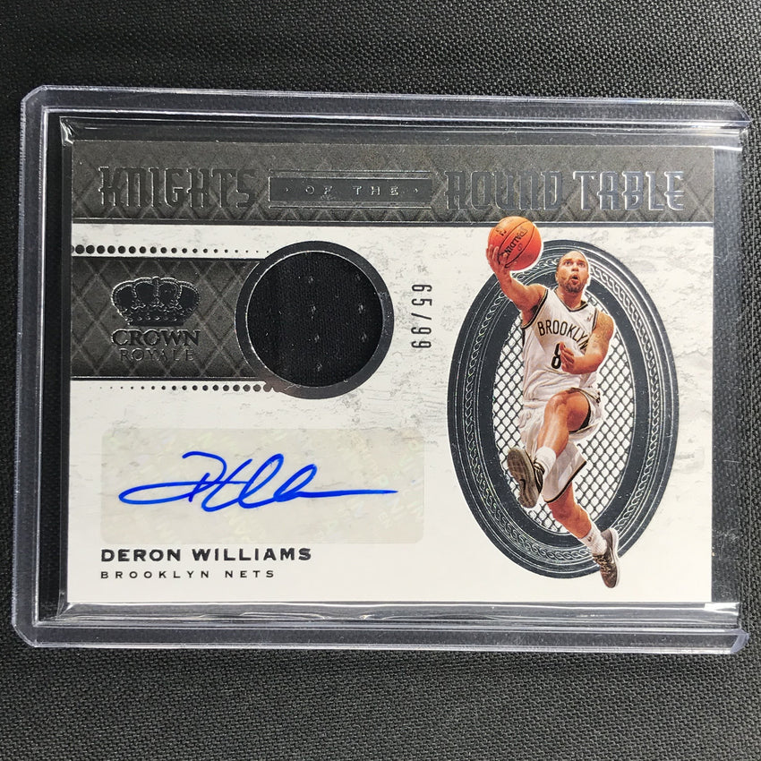 2020-21 Crown Royale Deron Williams Knights Of The Round Table Jersey Auto 65/99