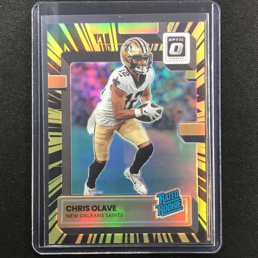 2022 Donruss Optic Chris Olave Rated Rookie Electricity 32/65