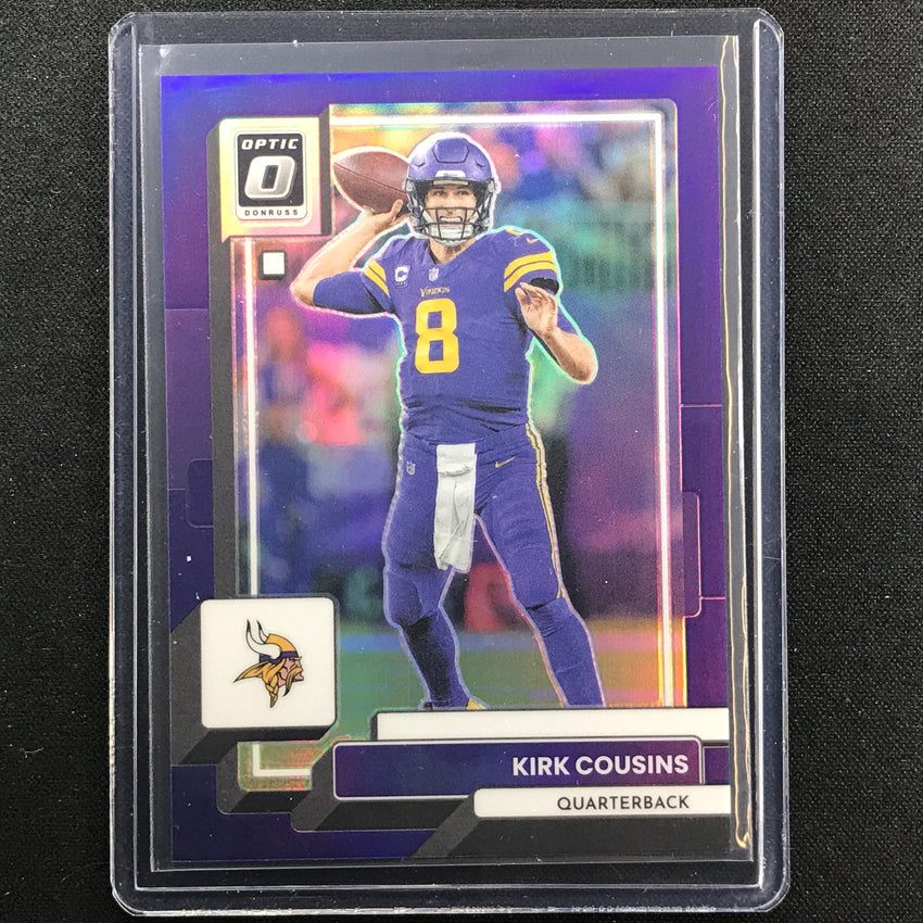 2022 Donruss Optic Kirk Cousins Purple 19/50