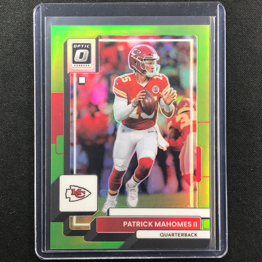 2022 Donruss Optic Patrick Mahomes Ii Lime Green 14/35