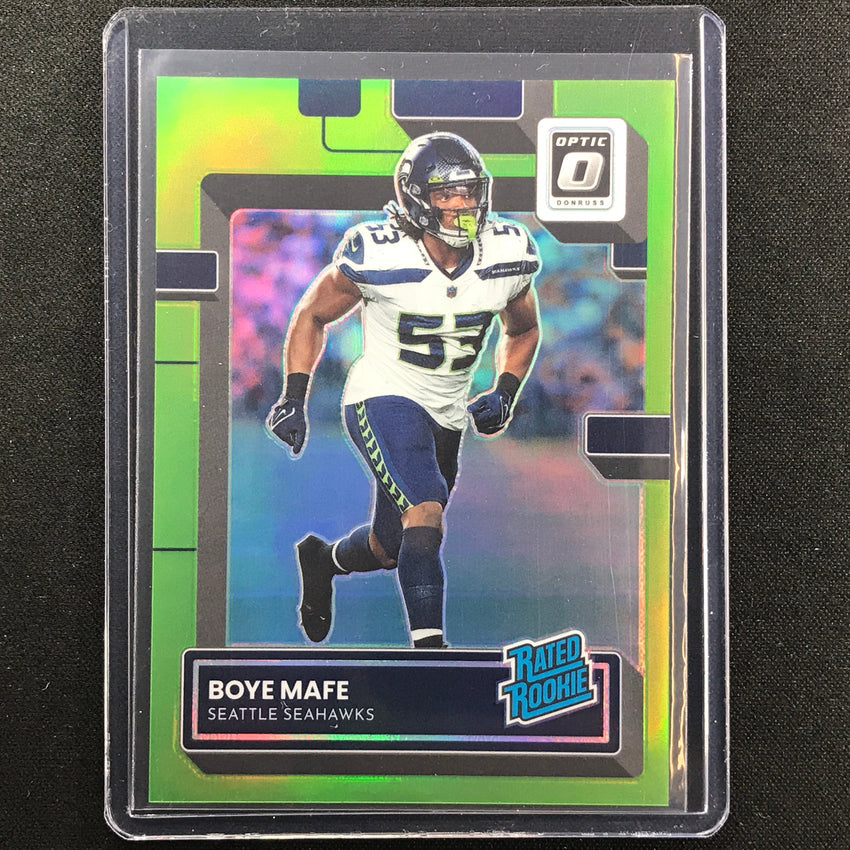 2022 Donruss Optic Boye Mafe Rated Rookie Lime Green 3/35