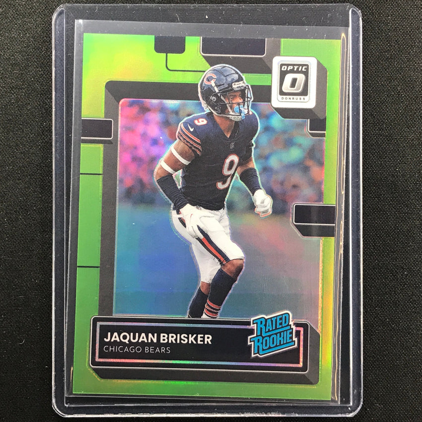 2022 Donruss Optic Jaquan Brisker Rated Rookie Lime Green 17/35
