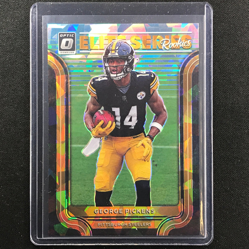 2022 Donruss Optic George Pickens Elite Series Rookie Blue Cracked Ice 7/15