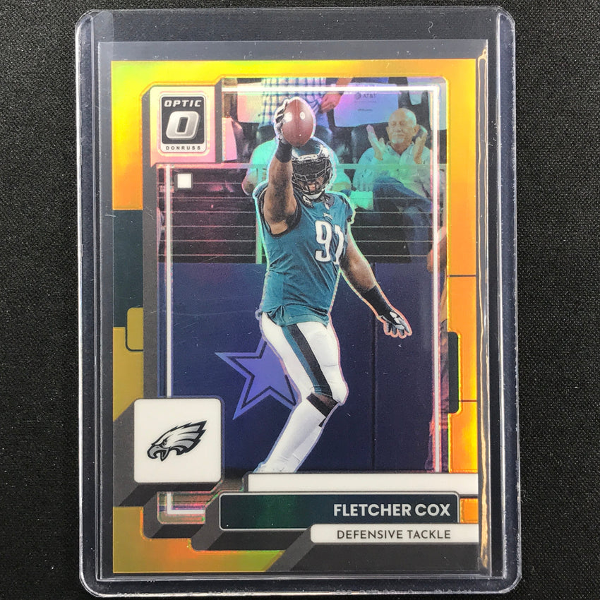2022 Donruss Optic Fletcher Cox Gold Prizm 6/10