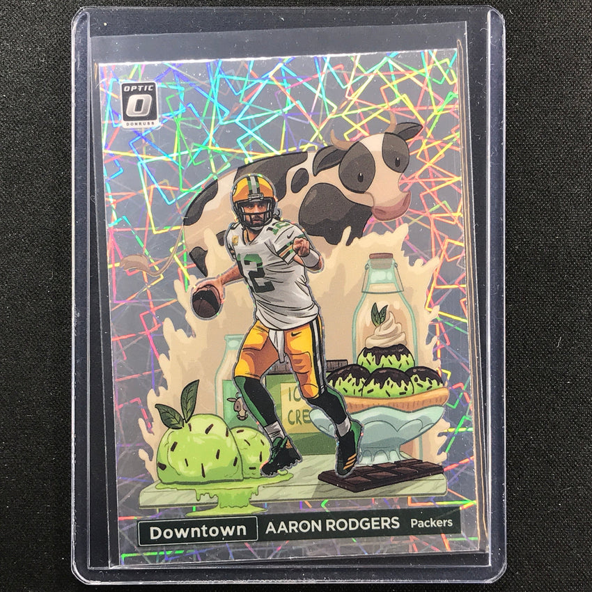 2022 Donruss Optic AARON RODGERS Downtown SSP #AR