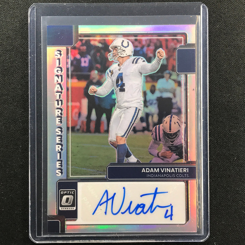 2022 Donruss Optic Adam Vinatieri Signature Series Auto Holo Silver No Av