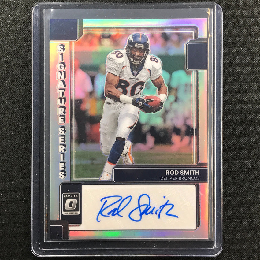 2022 Donruss Optic Rod Smith Signature Series Auto Holo Silver No Rs
