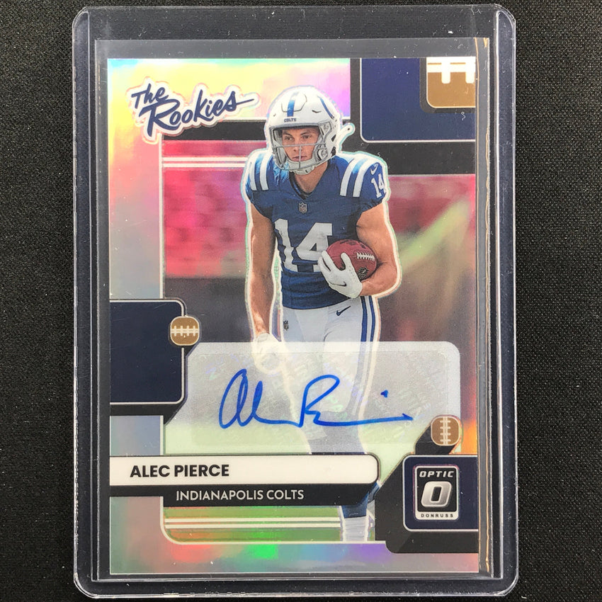2022 Donruss Optic Alec Pierce The Rookies Auto Holo Silver 85/99