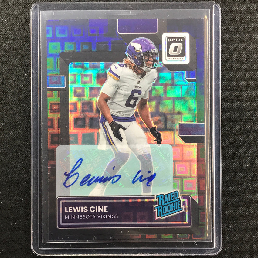2022 Donruss Optic Lewis Cine Rated Rookie Auto Black Pandora 25/25