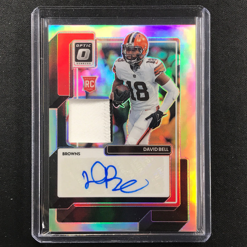 2022 Donruss Optic David Bell Rookie Jersey Patch Auto Holo Silver 40/49