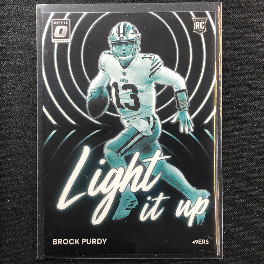 2022 Donruss Optic Brock Purdy Light It Up Rookie Base No 20