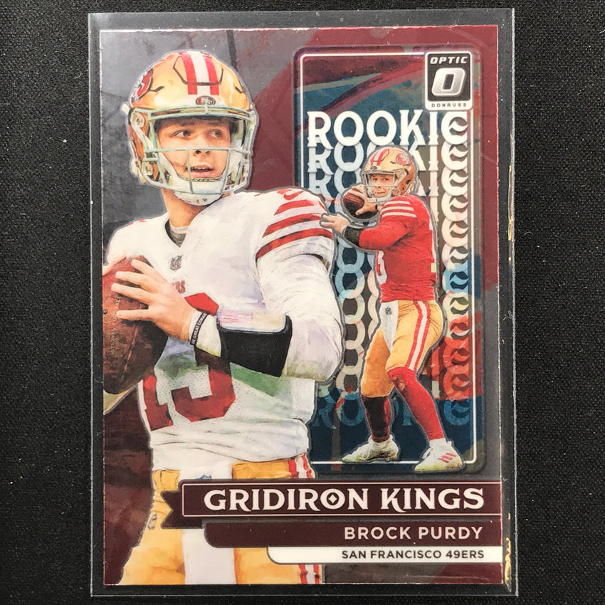 2022 Donruss Optic Brock Purdy Rookie Gridiron Kings Base No 2
