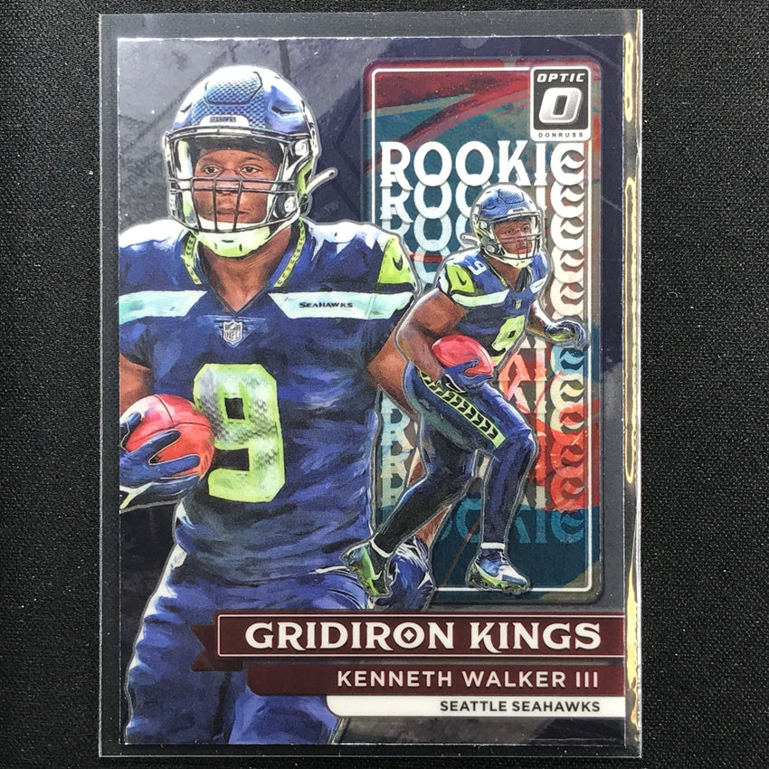 2022 Donruss Optic KENNETH WALKER III Rookie Gridiron Kings Base #14