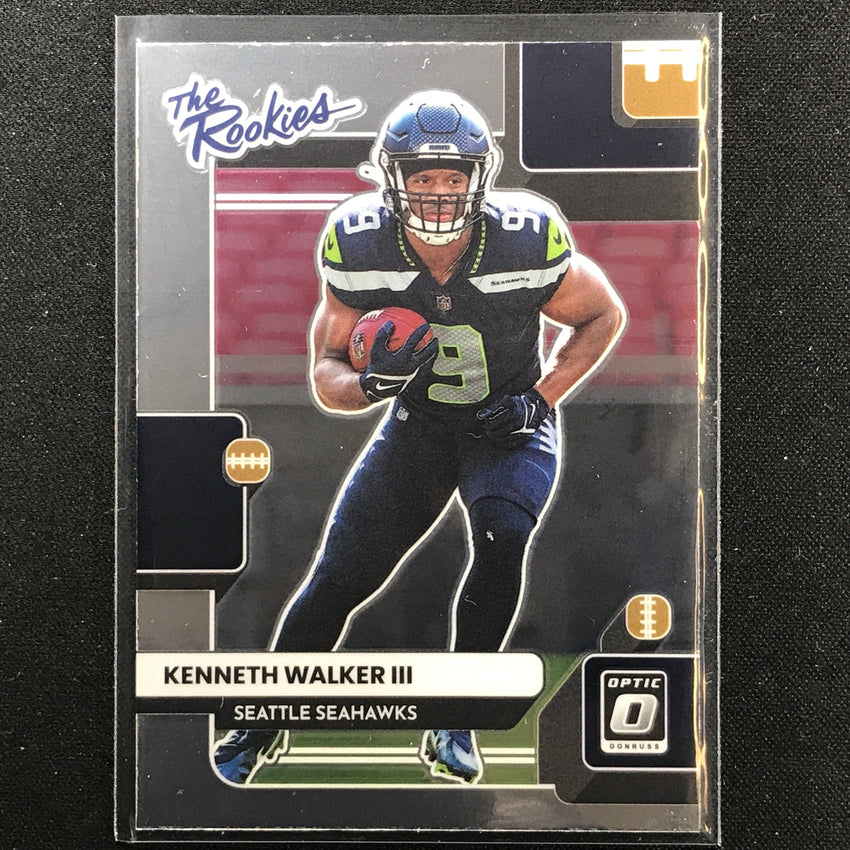 2022 Donruss Optic KENNETH WALKER III The Rookies Base #18