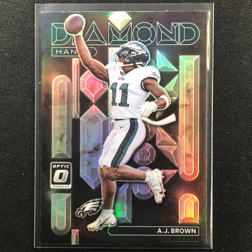 2022 Donruss Optic A.j. Brown Diamond Hands Holo Silver No 11