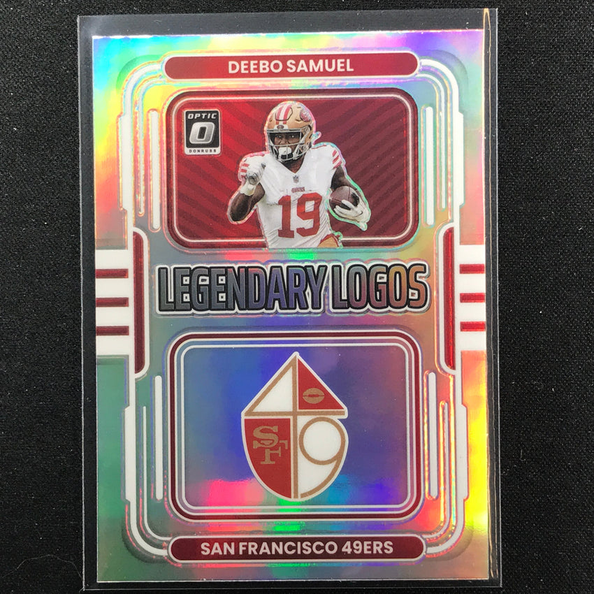 2022 Donruss Optic Deebo Samuel Legendary Logos Holo Silver No 15
