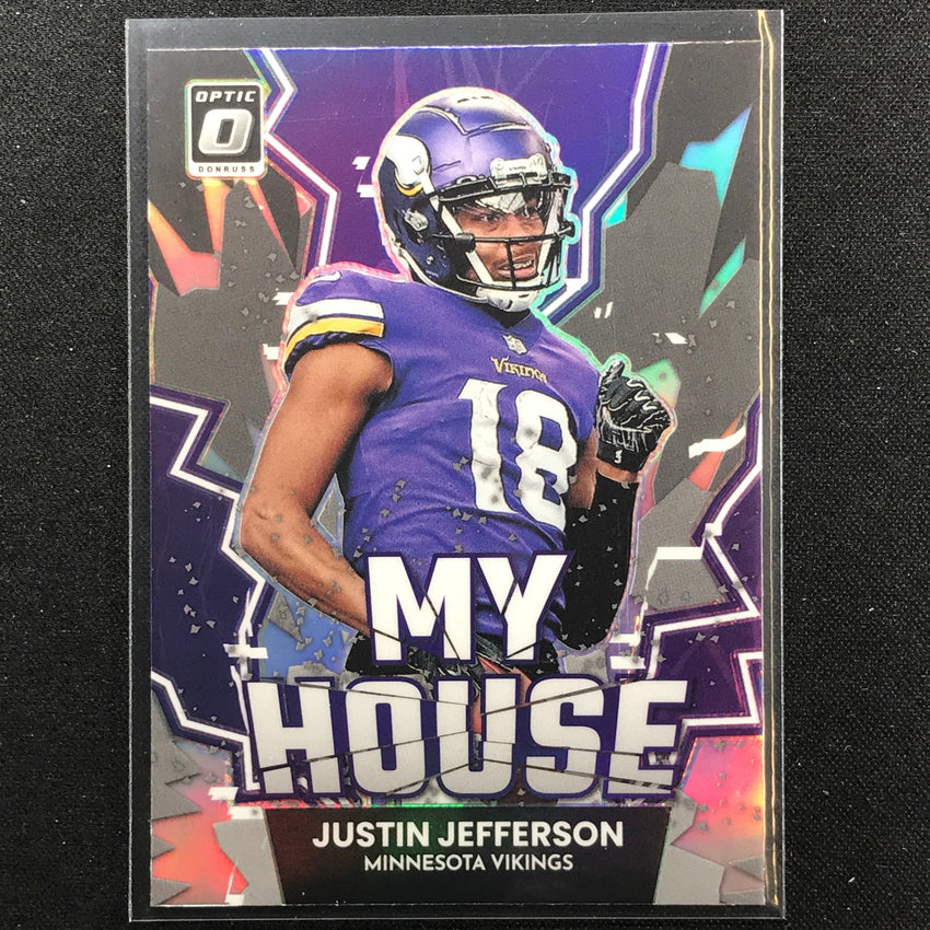 2022 Donruss Optic Justin Jefferson My House Holo Silver No 8