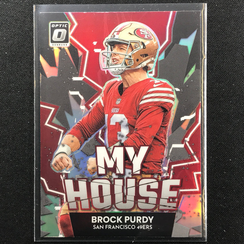 2022 Donruss Optic Brock Purdy Rookie My House Holo Silver No 10