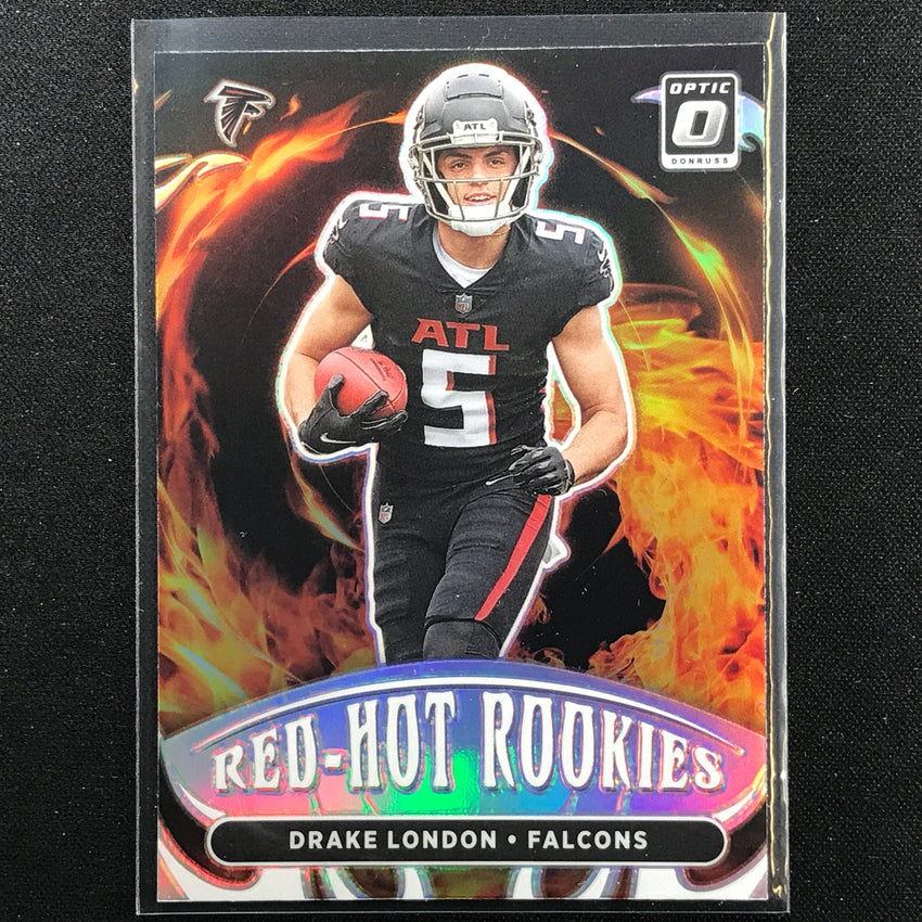 2022 Donruss Optic DRAKE LONDON Red-Hot Rookies Holo Silver #3