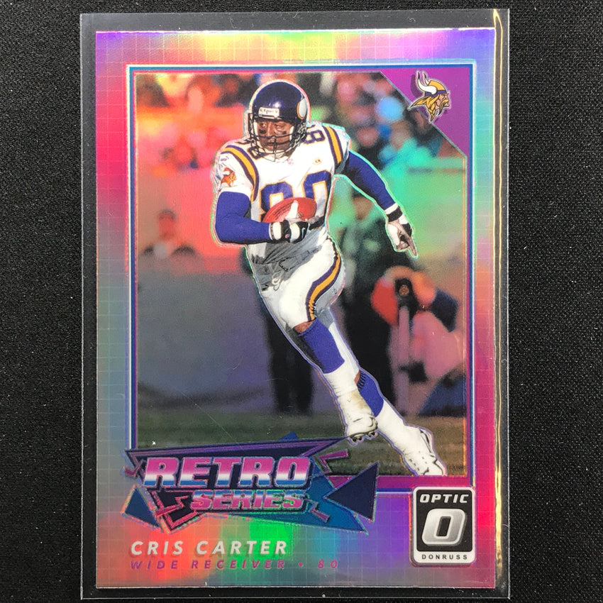 2022 Donruss Optic Cris Carter Retro Series Holo Silver No 10