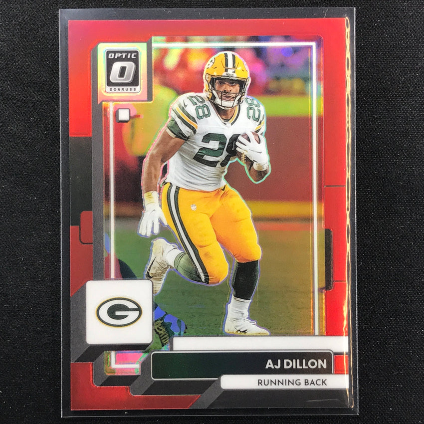 2022 Donruss Optic Aj Dillon Red 51/99
