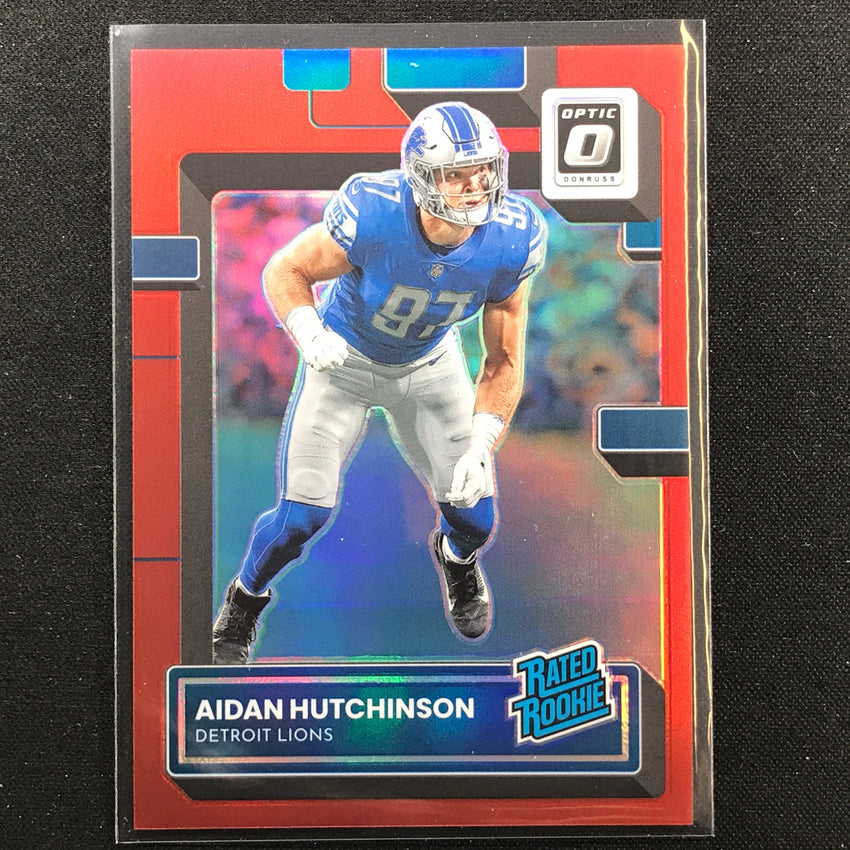 2022 Donruss Optic Aidan Hutchinson Rated Rookie Red 67/99