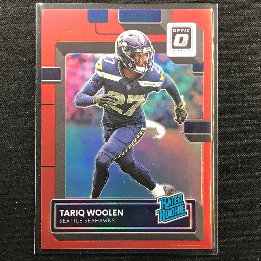 2022 Donruss Optic Tariq Woolen Rated Rookie Red 69/99