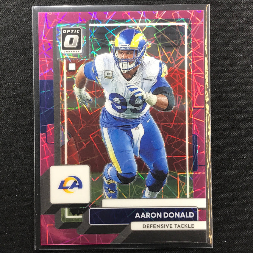 2022 Donruss Optic Aaron Donald Pink Velocity 36/79