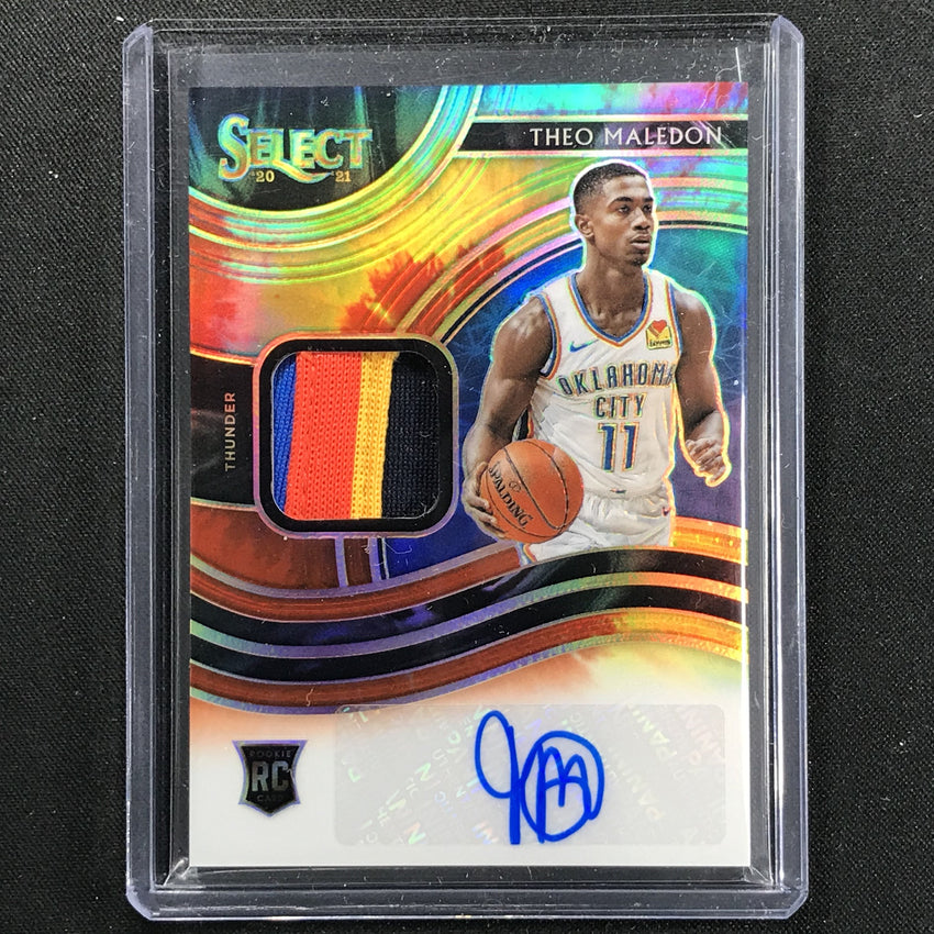2020-21 Select Theo Maledon Rookie Patch Auto Tie-dye 20/25