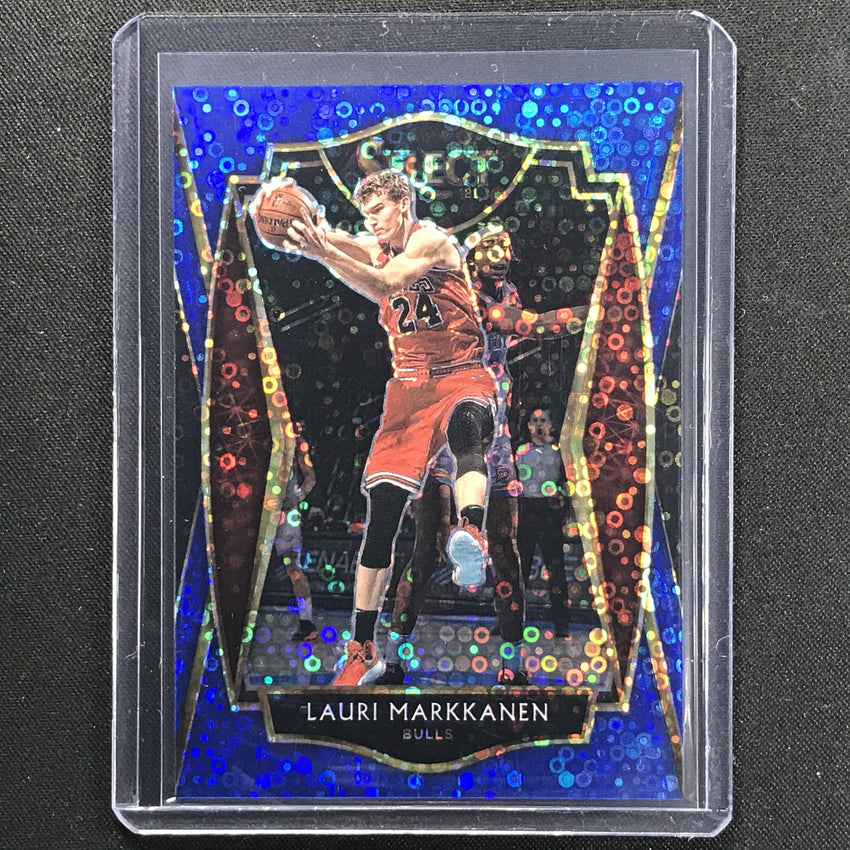 2020-21 Select Lauri Markkanen Premier Level Disco Blue 9/25