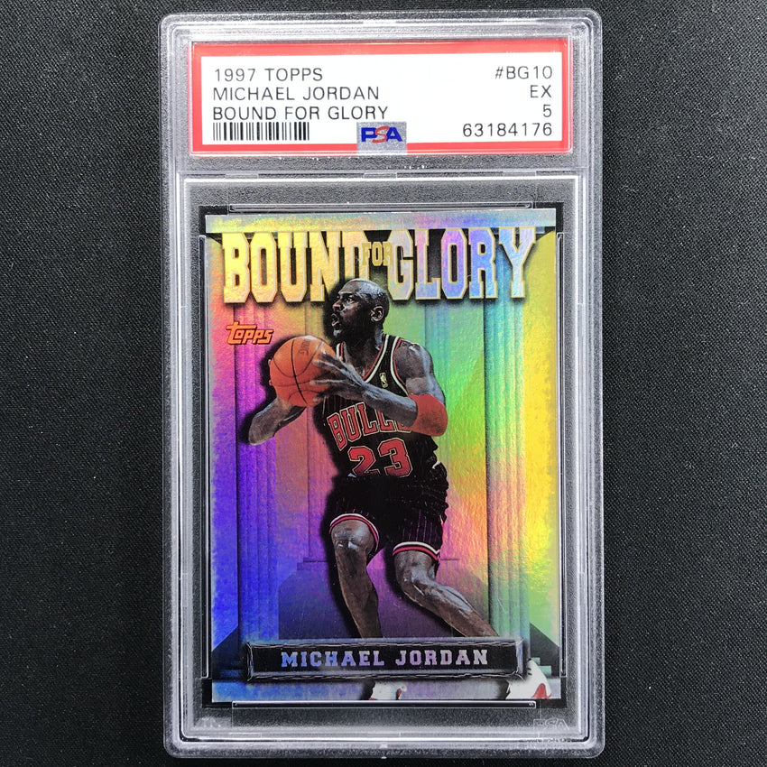1997-98 Topps Michael Jordan Bound For Glory No Bg10 Psa 5 176 