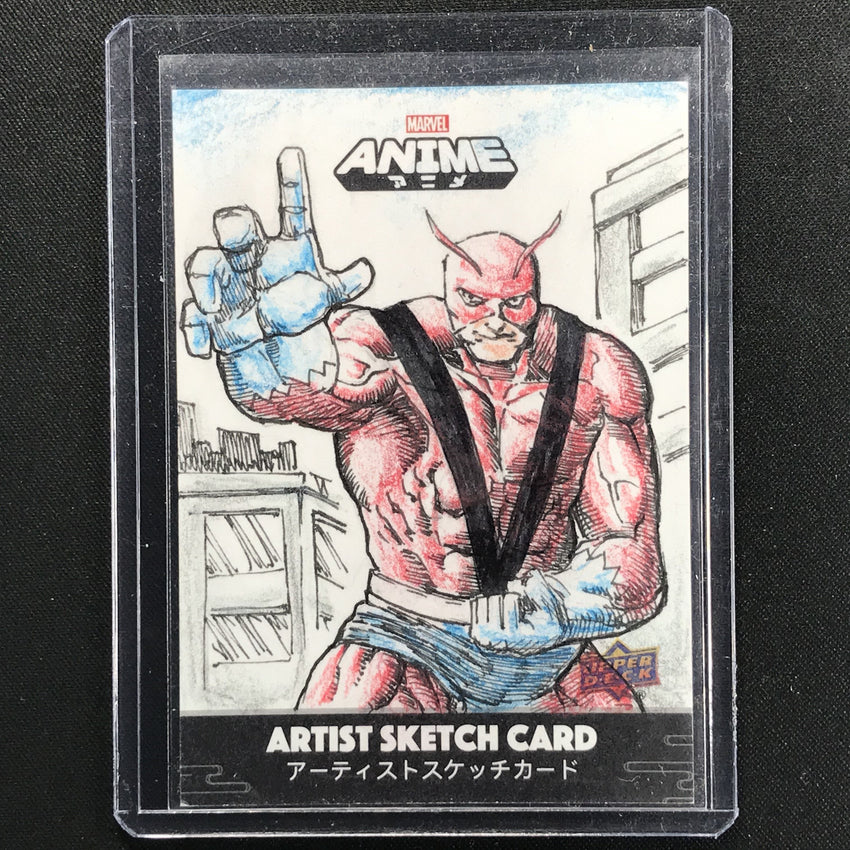 2020 Marvel Anime Giant Man Sketch Card 1/1 Brain Soriano