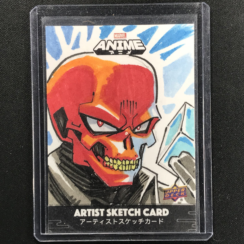 2020 Marvel Anime Red Skull Sketch Card 1/1 Timothy Lim Ninja Ink