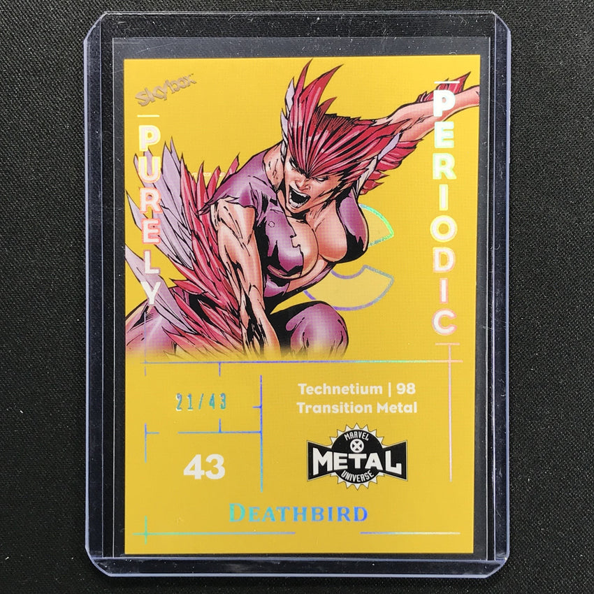 2021 Marvel X-men Metal Universe Deathbird Purely Periodic Technetium 21/43