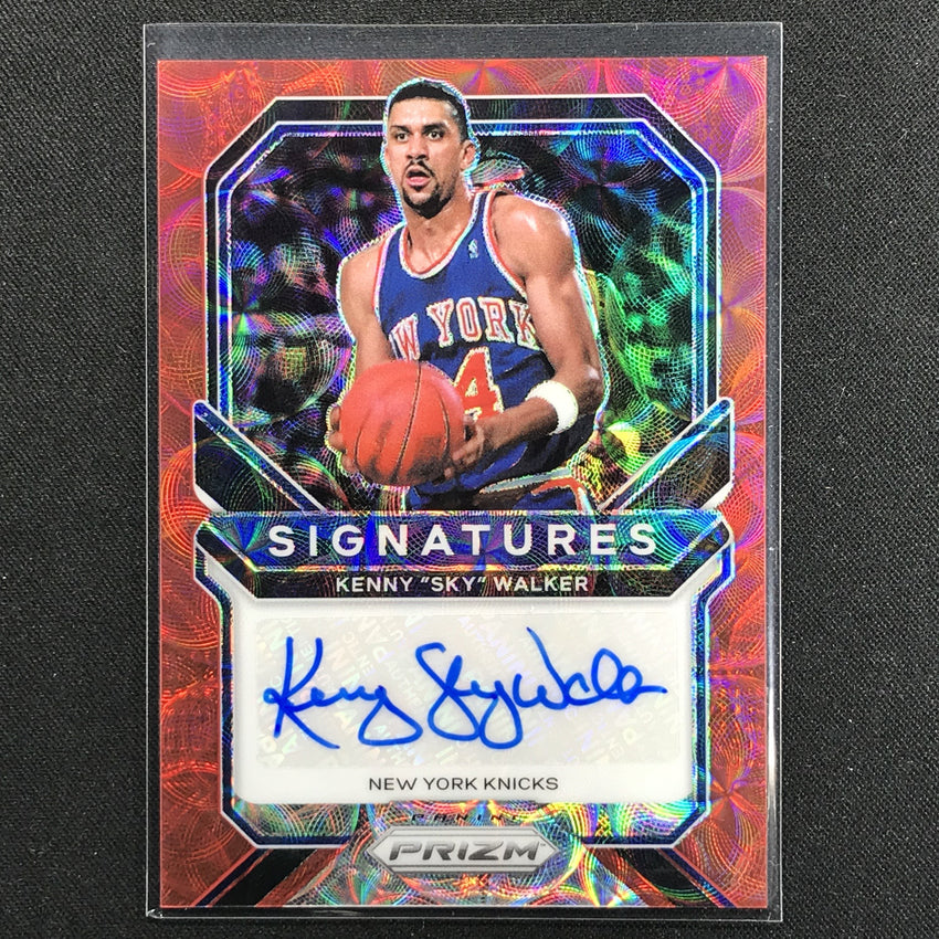 2020-21 Prizm Kenny Sky Walker Signatures Auto Choice Red No Ksw