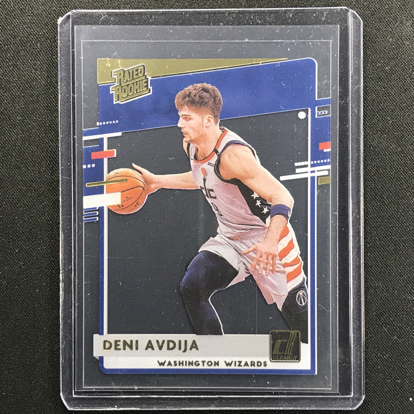 2020-21 Clearly Donruss Deni Avdija Rated Rookie Gold No 89