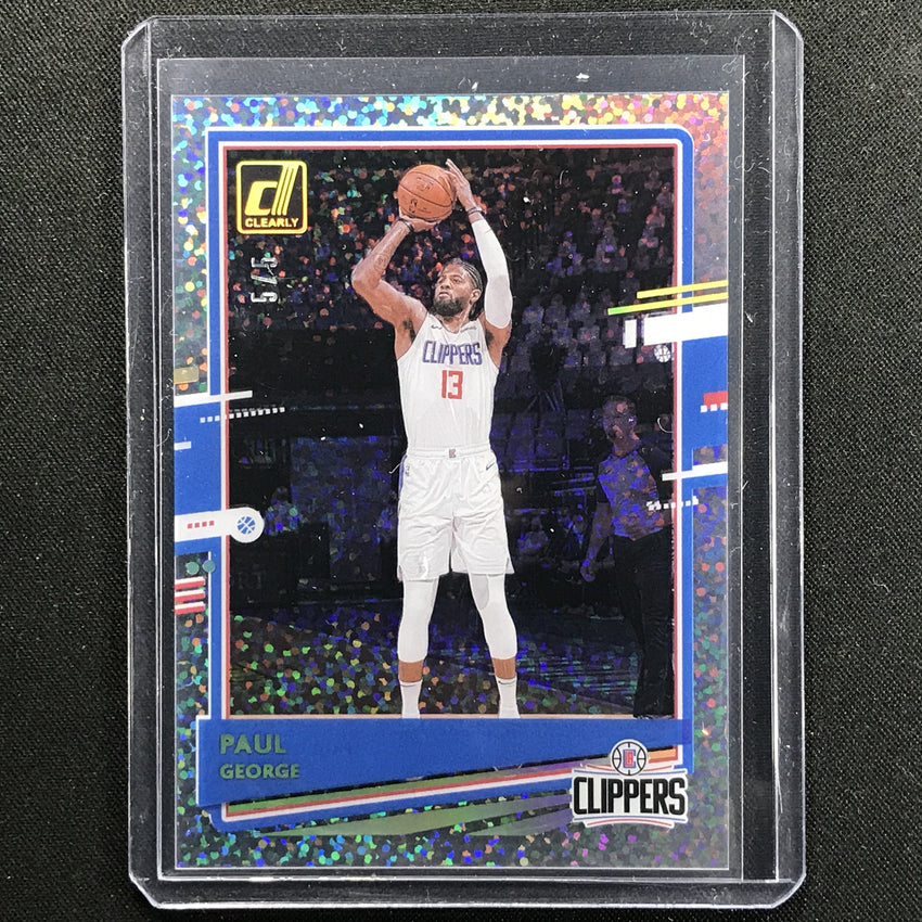 2020-21 Clearly Donruss Paul George Base Holo Gold 5/5