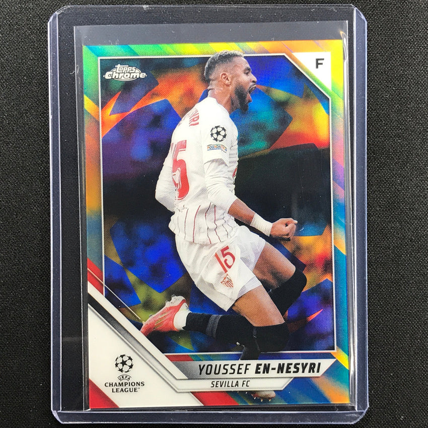 2021-22 Topps Chrome Uefa Ucl Youssef En-nesyri Blue And Gold Starball 17/75